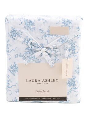 LAURA ASHLEY Cotton Floral Sheet Set
